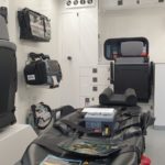 Blick vom Heck in den RTW. Foto: DRK Senden
