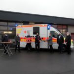 v.l.n.r.: F. Wilfling(2. Vorsitzender, DRK Senden), R. Tenholt(Sparkasse Westmünsterland), M. Hofmann(Leiter Rettungsdienst DRK-KV Coesfeld), J. Hegmann(stellv. Rotkreuzleiter, DRK Senden), S. Täger(Bürgermeister), G. Schulze-Bisping(Beresa GmbH), A. Holz(1. Vorsitzender, DRK Senden). Foto: A. Krüskemper(DRK Senden)