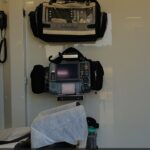 Patientraum mit Medumat Transport, Lifepak 15, AccuVac Pro und Stryker Power XT/Load. Foto: DRK Senden